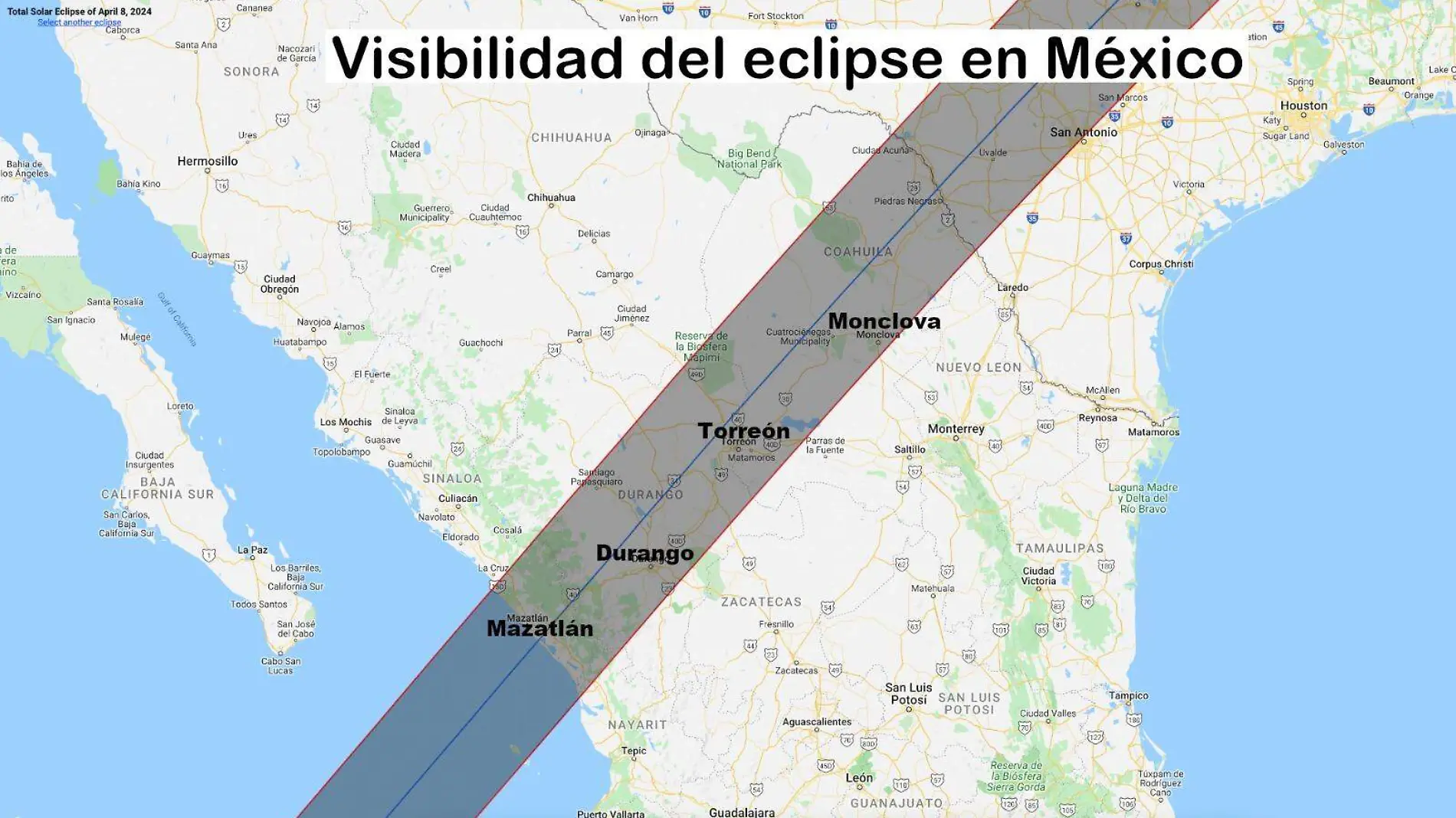 MAPA eclipse México